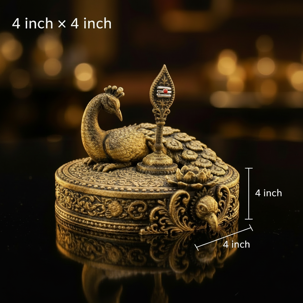 Divine Murugan Vel Incense Holder – Premium Mayil Spiritual Decor