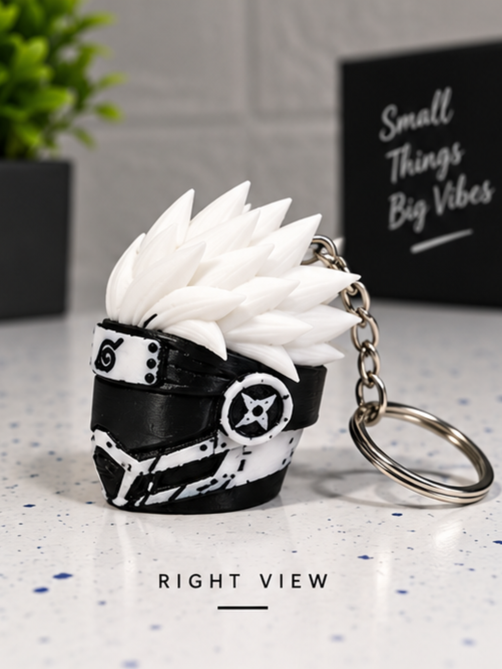 Biker Keychain | Anime Style Motorcycle Keychain for Bike & Car Keys