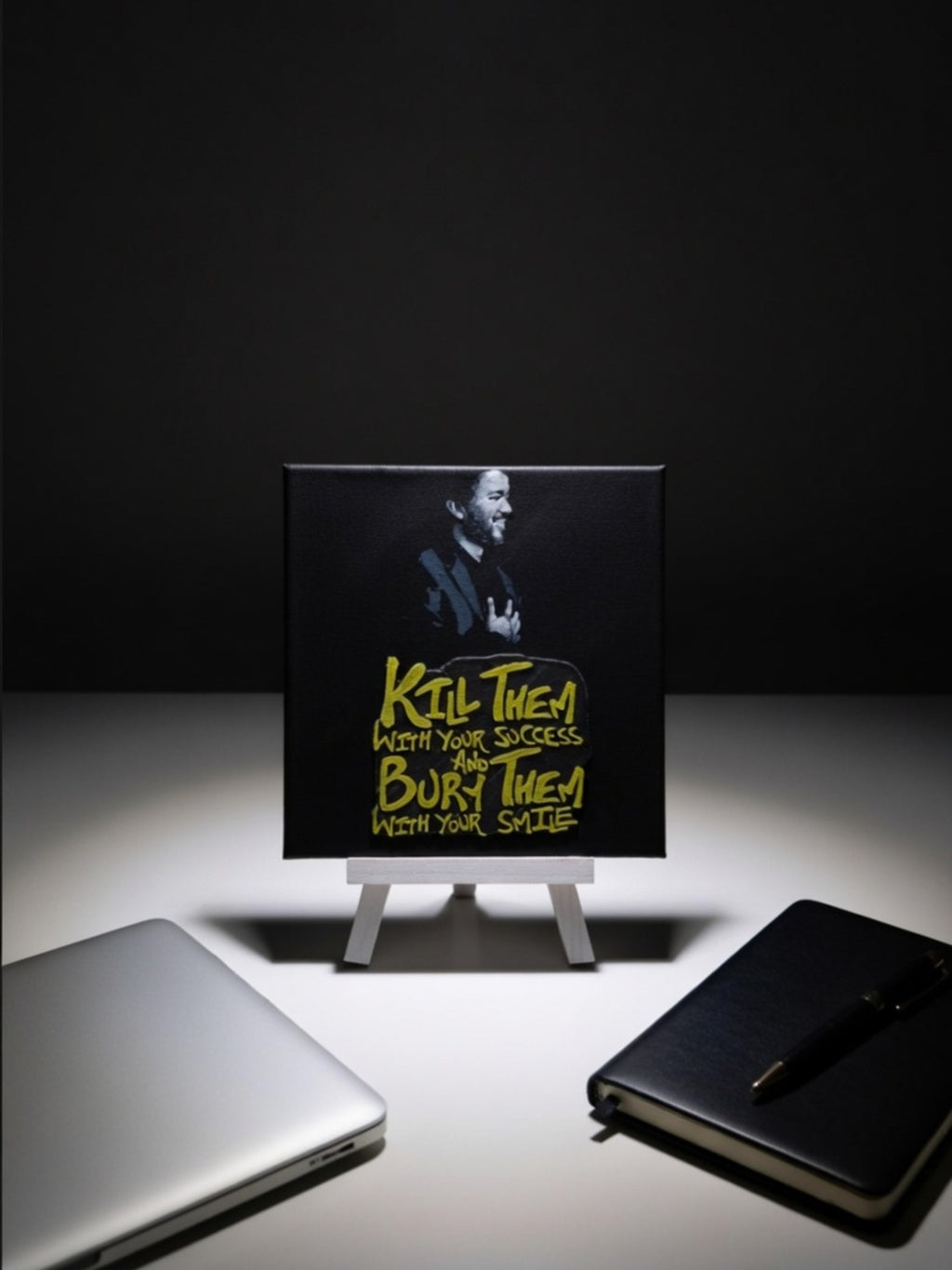 Motivational Quote Desk Decor Frame – Success Mindset Office & Home Art