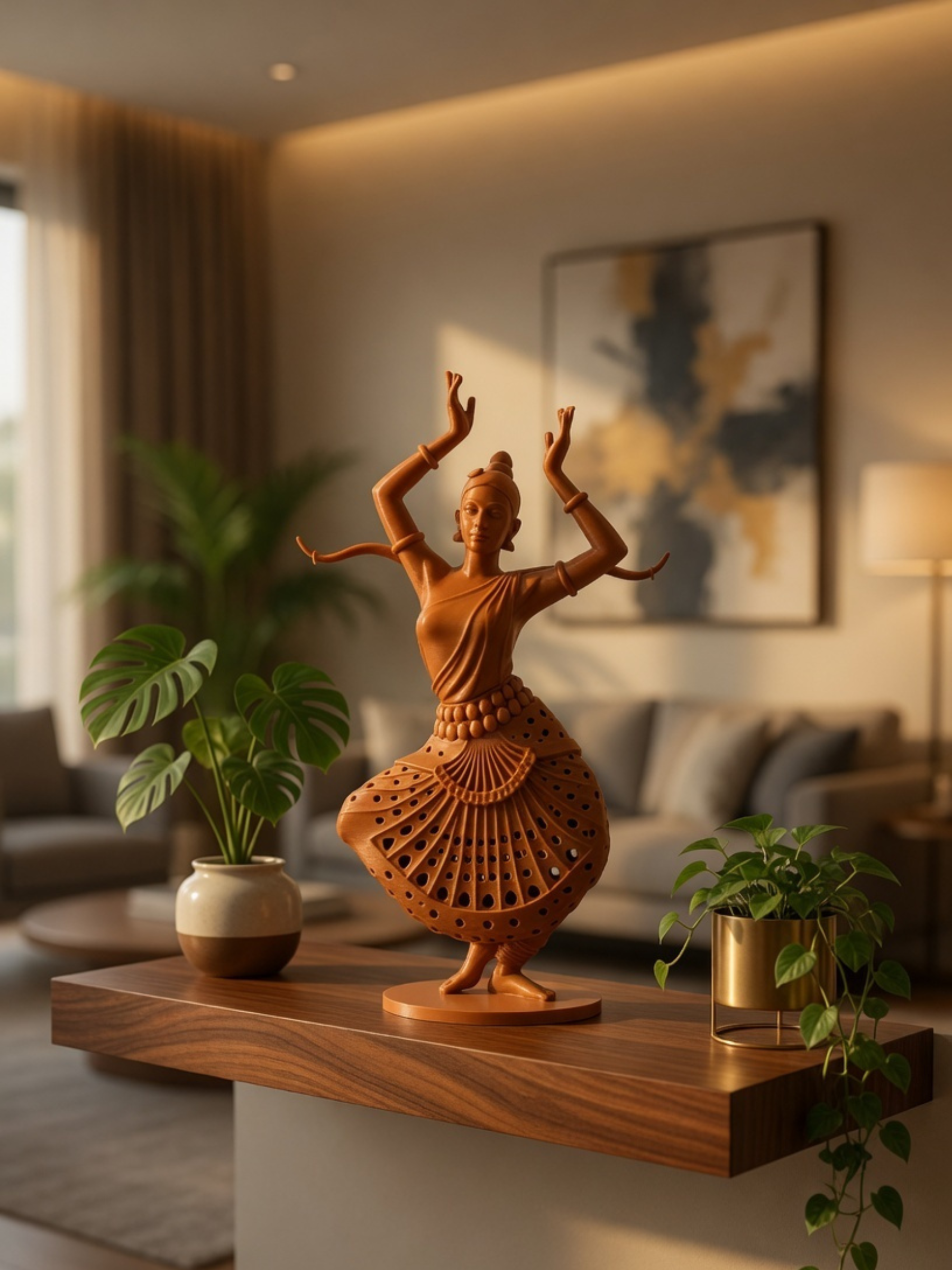 Bharatanatyam Jewellery Stand for Earrings, Bangles & Necklaces | Premium Indian Jewelry Holder Decor