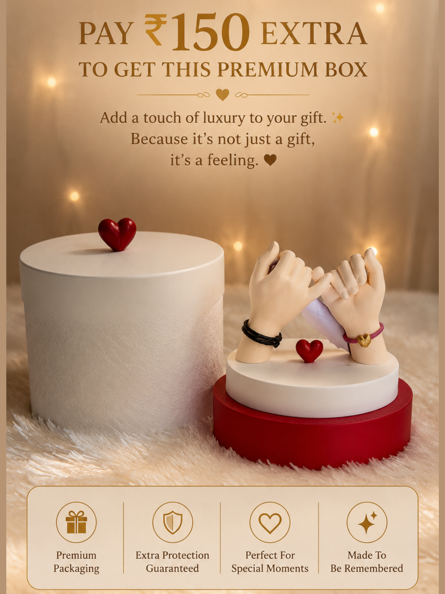 Personalized Pinky Promise Couple Gift with Custom Names | Romantic Anniversary Gift for Boyfriend, Girlfriend, Husband & Wife | Custom Home Decor | DesiDecors