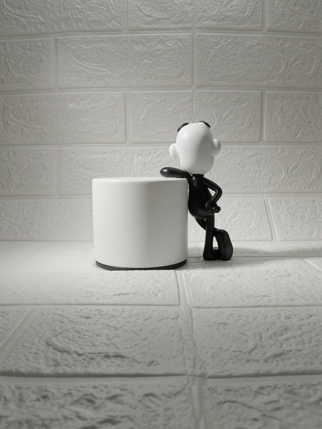 Cute Leaning Buddy Pen Stand | Funny Desk Organizer | Premium 3D Printed Pencil Holder