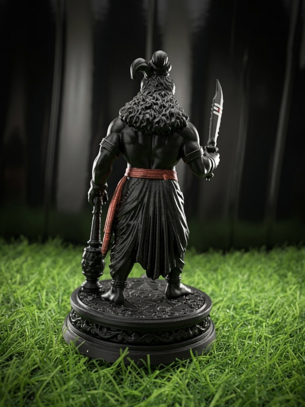 Karuppasamy Statue | Authentic Tamil Guardian Deity Idol | Premium Karuppu Sami Vigraham for Home, Office & Pooja Room | DesiDecors