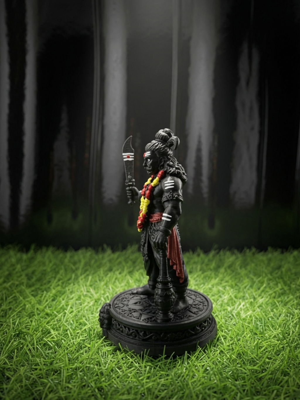 Karuppasamy Statue | Authentic Tamil Guardian Deity Idol | Premium Karuppu Sami Vigraham for Home, Office & Pooja Room | DesiDecors