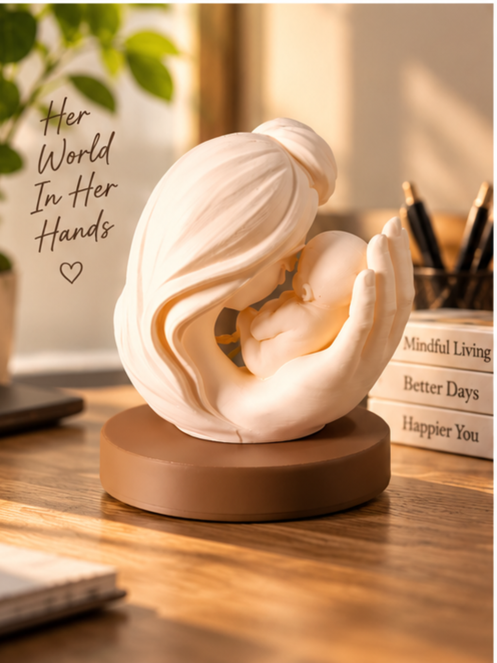 Mother & Baby Love Sculpture – Emotional Mother’s Gift & Home Decor