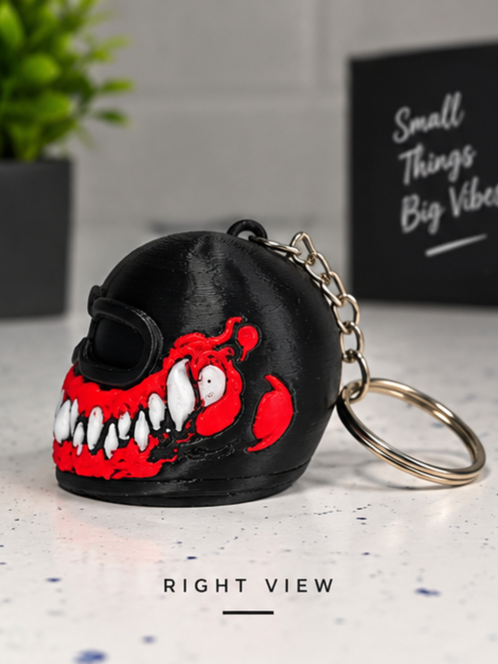 Biker Keychain | Anime Style Motorcycle Keychain for Bike & Car Keys