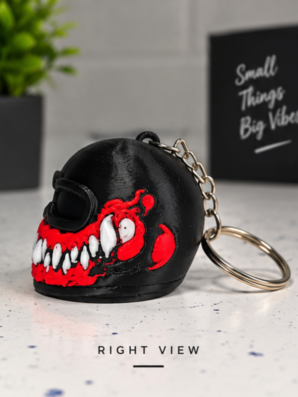 Biker Keychain | Anime Style Motorcycle Keychain for Bike & Car Keys