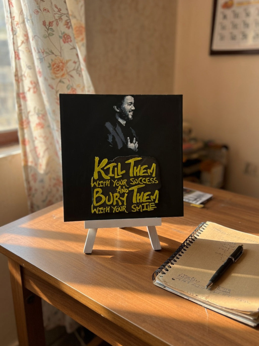 Motivational Quote Desk Decor Frame – Success Mindset Office & Home Art