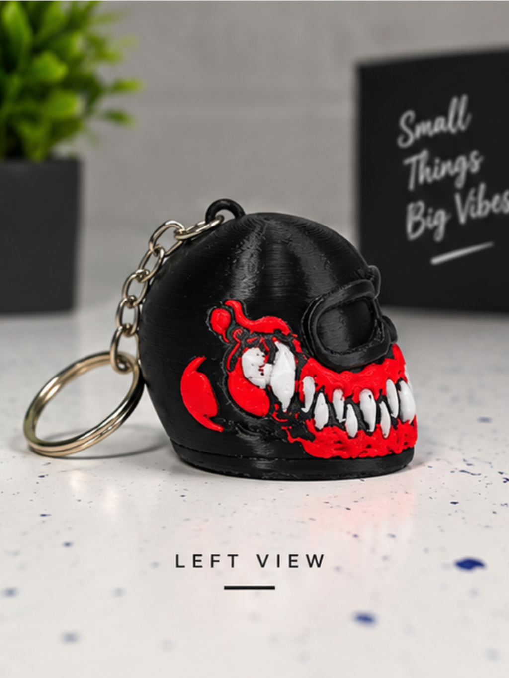 Biker Keychain | Anime Style Motorcycle Keychain for Bike & Car Keys
