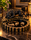 Panther Jewelry Holder | Luxury Black Panther Ring & Bracelet Organizer