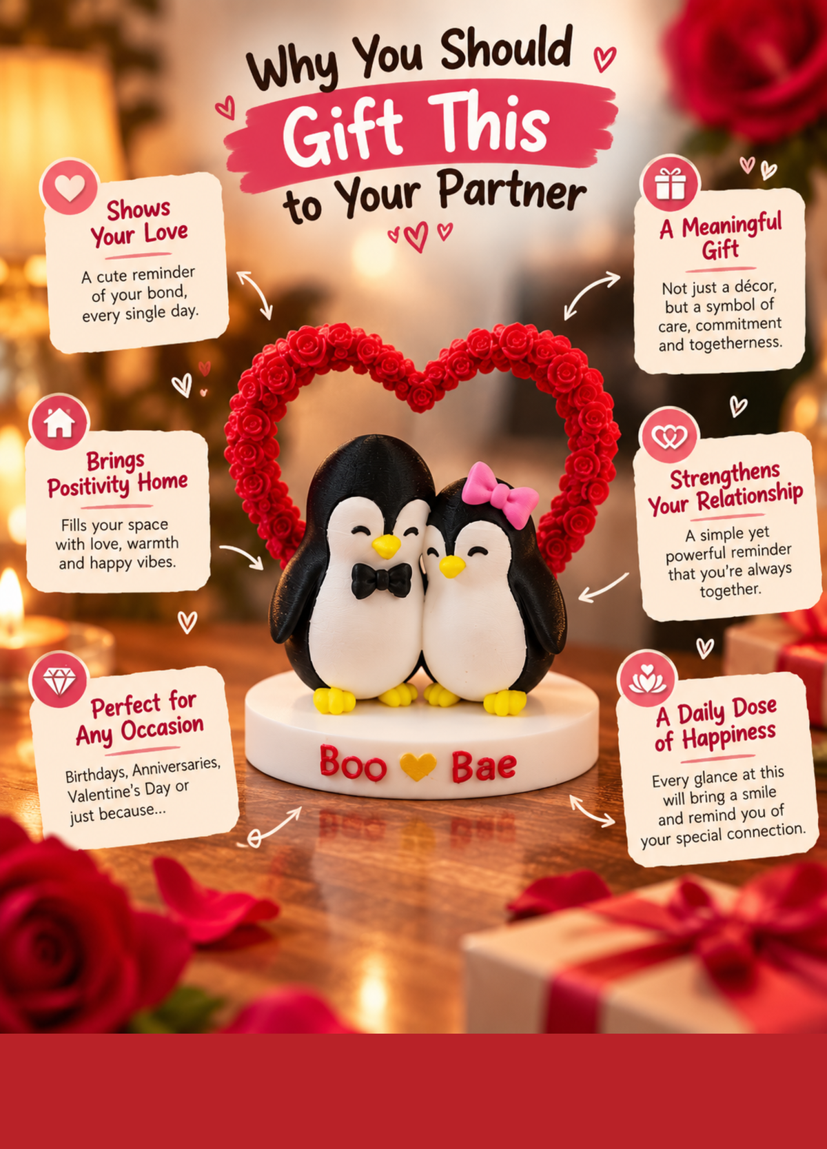 Penguin Love Couple | Cute Romantic Couple Gift for Your Partner