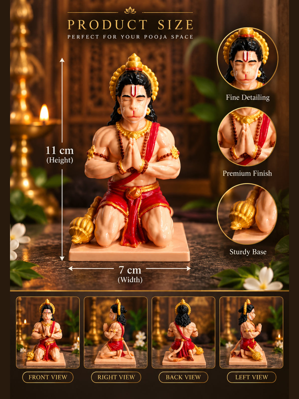 Lord Hanuman Idol for Home & Pooja Room | Bajrangbali Statue