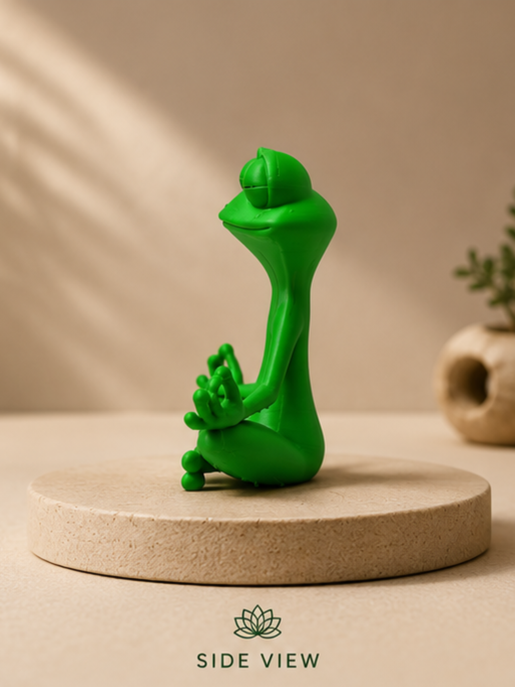Zen Vibe Meditation Frog Statue | Cute Yoga Frog Desk Decor | Relaxing Home & Office Decoration | Mindfulness Gift | DesiDecors