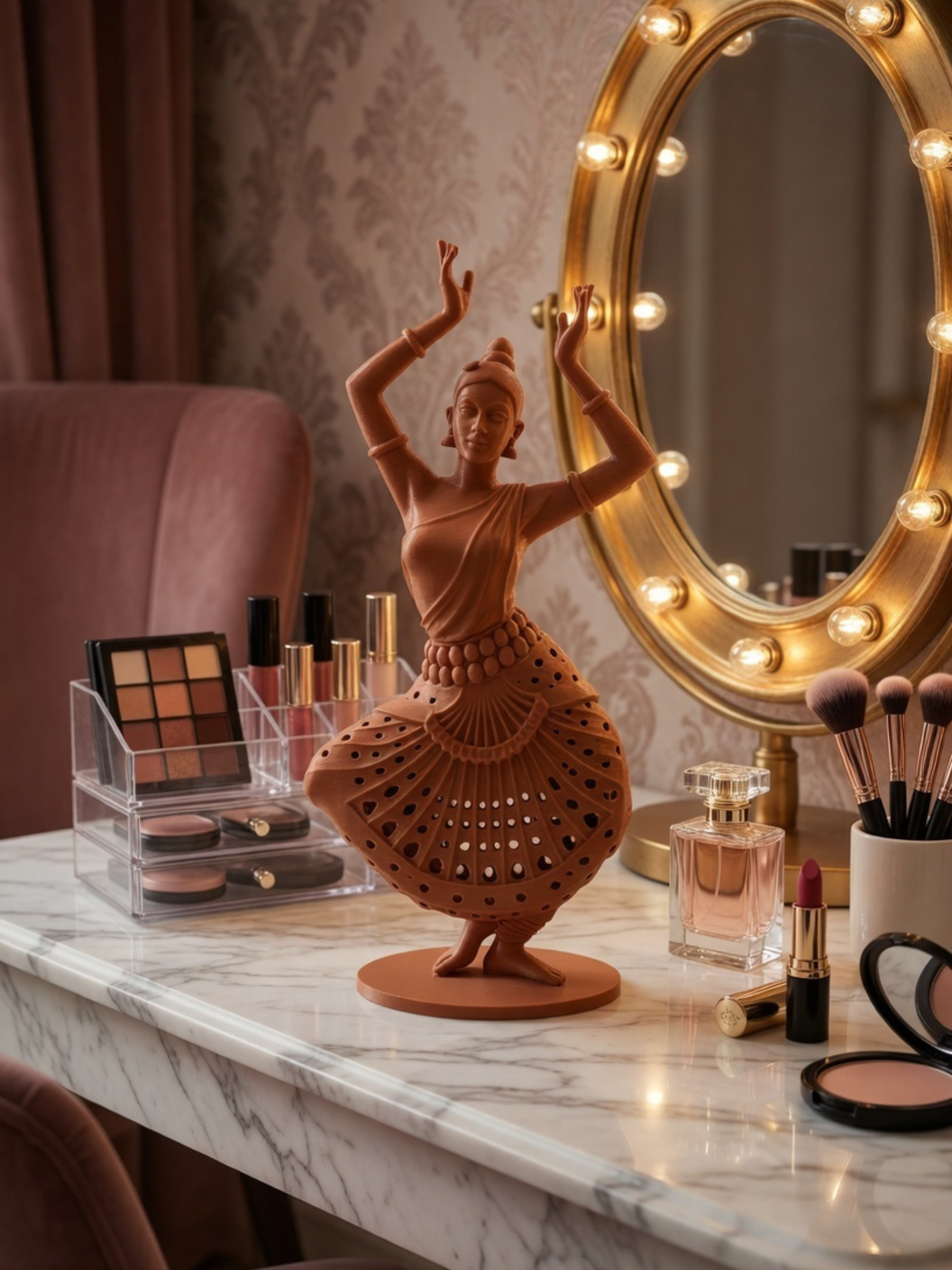 Bharatanatyam Jewellery Stand for Earrings, Bangles & Necklaces | Premium Indian Jewelry Holder Decor