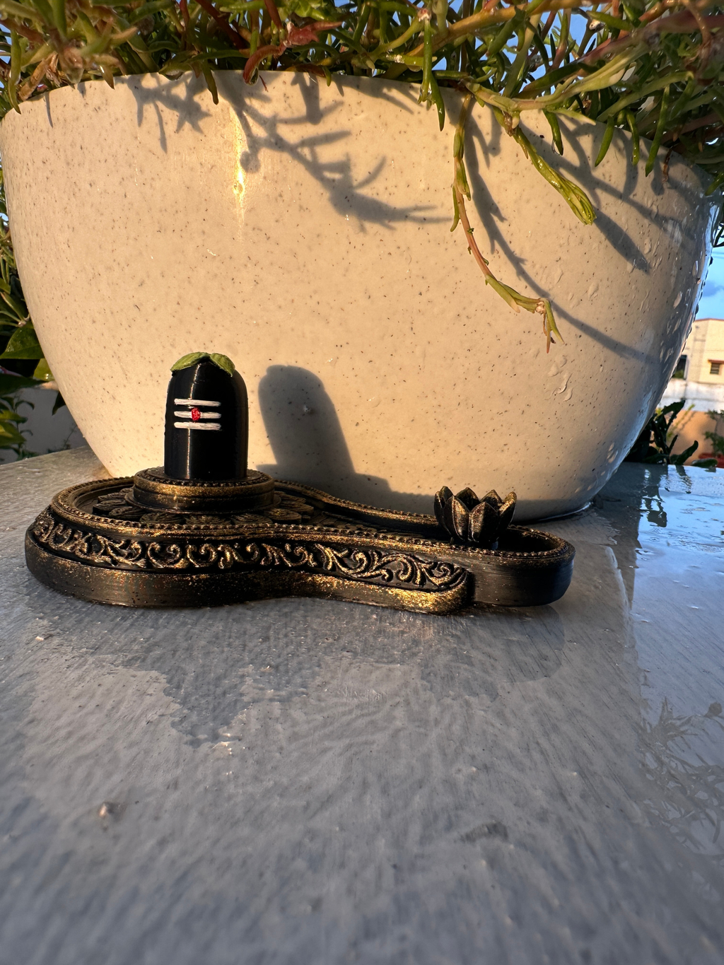 Shiva Lingam Incense Holder for Pooja Room | Spiritual Home Décor & Mahadev Gift