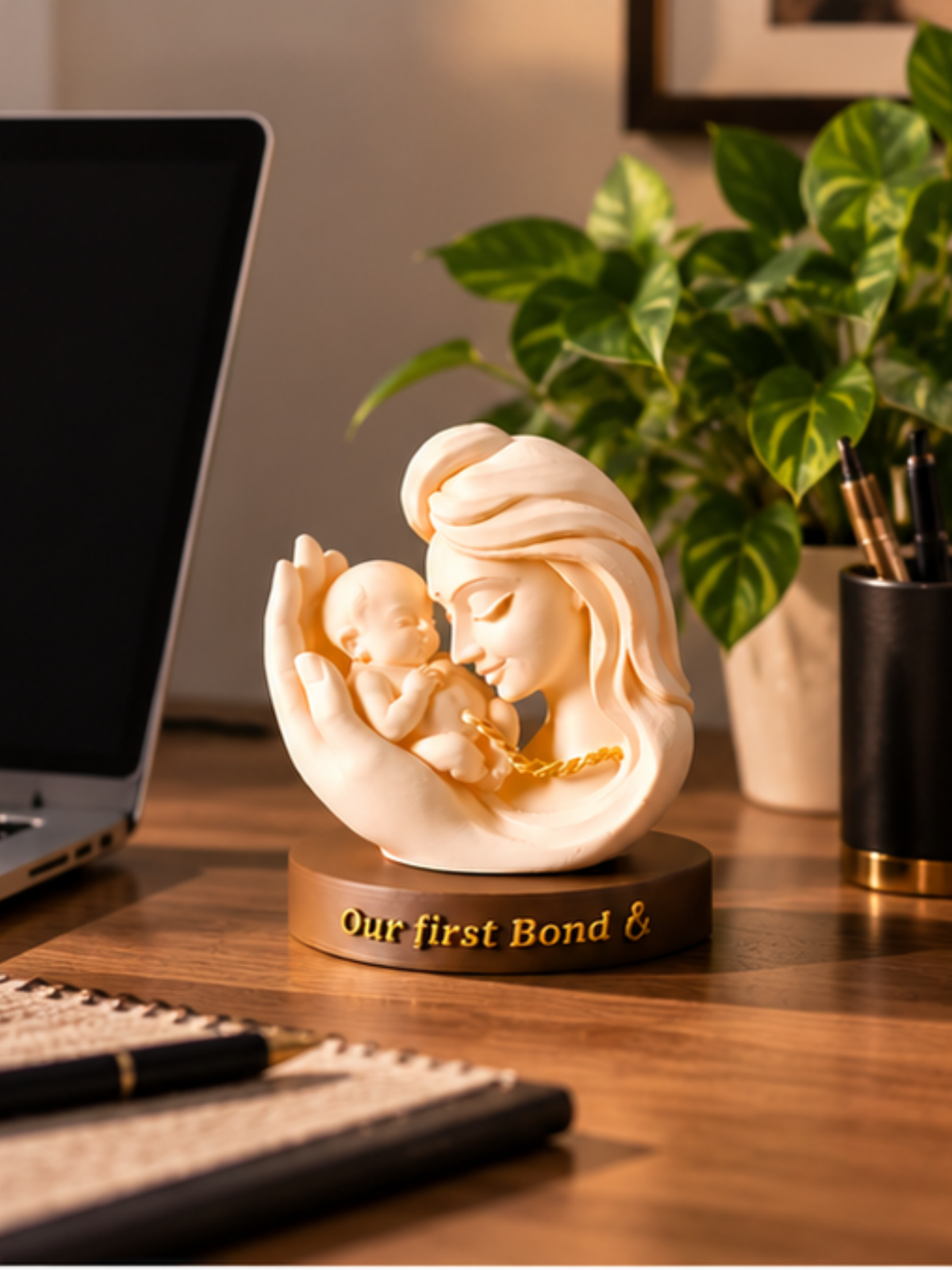 Mother & Baby Love Sculpture – Emotional Mother’s Gift & Home Decor
