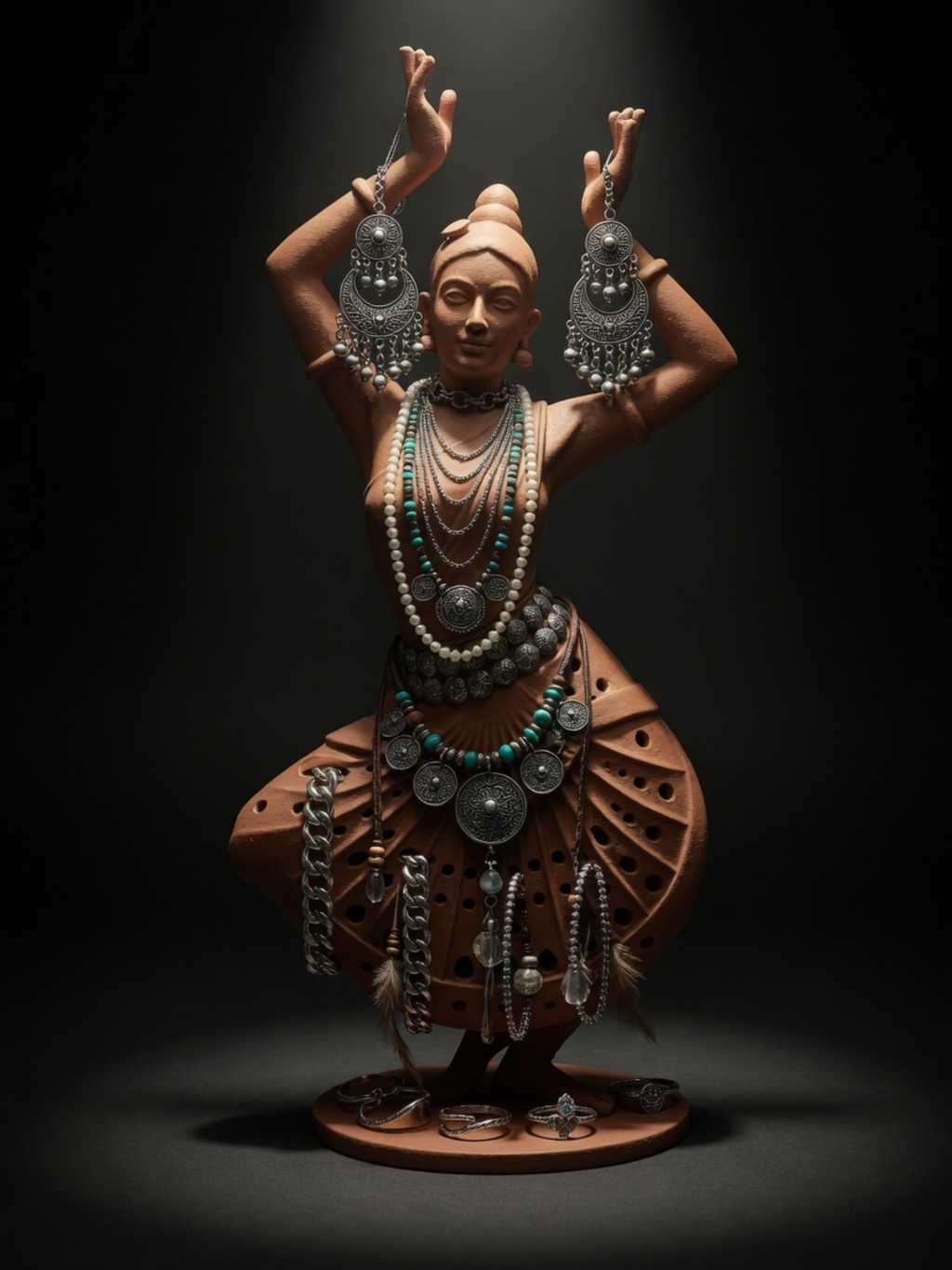 Bharatanatyam Jewellery Stand for Earrings, Bangles & Necklaces | Premium Indian Jewelry Holder Decor