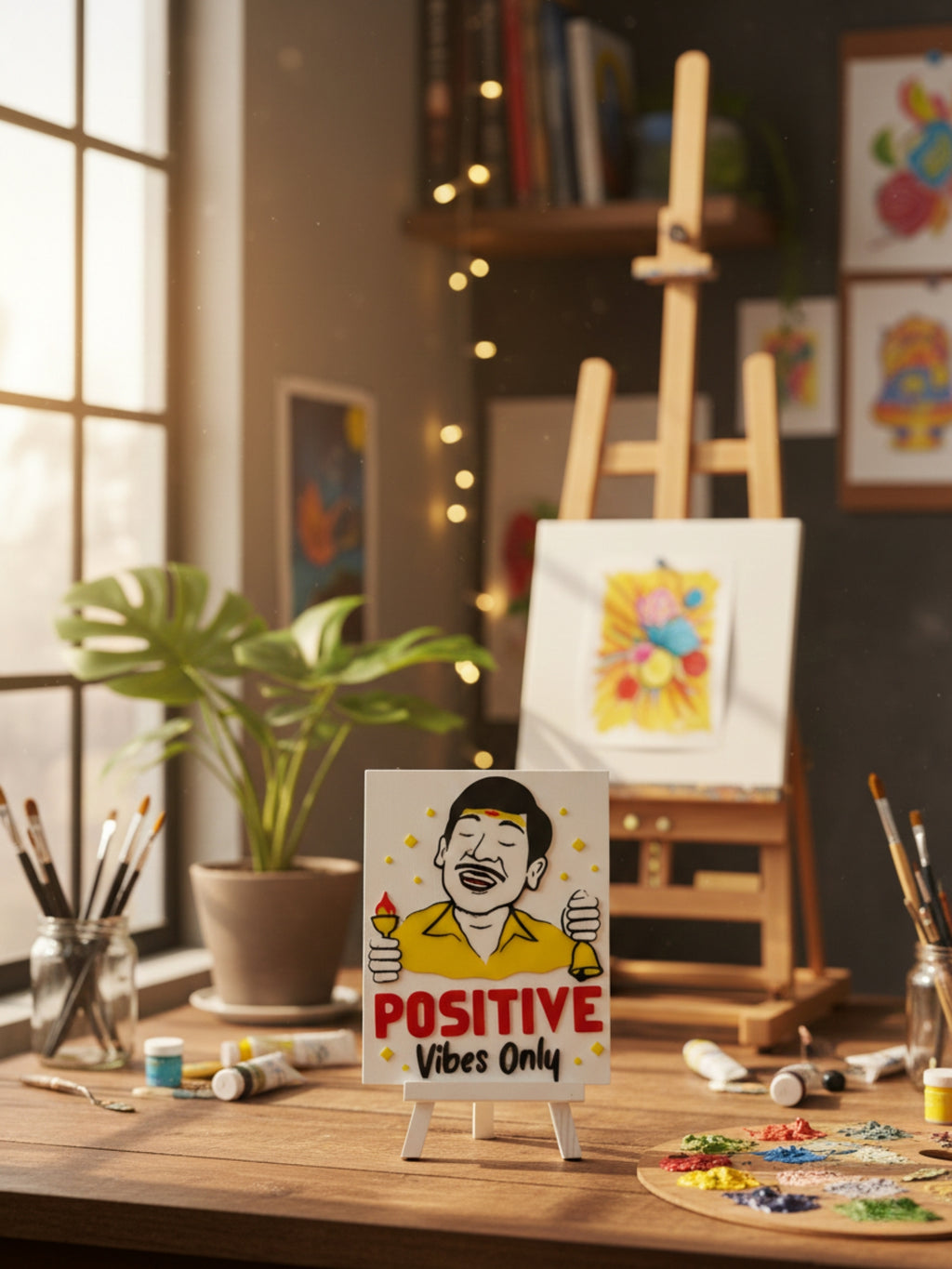 Desi motivation desktop decor frame for office desk