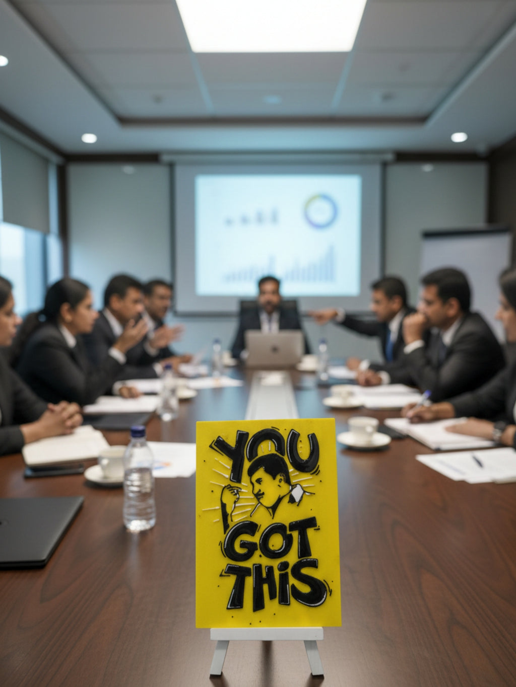 You Got This quote desktop frame in home workspace